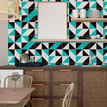 Load image into Gallery viewer, Geometric Art Deco Peel & Stick Wallpaper N013081