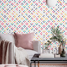 Load image into Gallery viewer, Abstract Geometric Shapes Colorful Peel & Stick Wallpaper N013008
