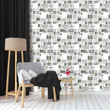 Load image into Gallery viewer, Geometric Peel and Stick Wallpaper Roll