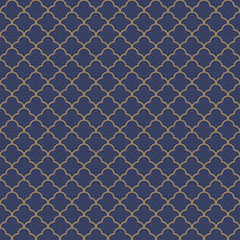 Load image into Gallery viewer, Blue Morrocain Peel & Stick Wallpaper N010024