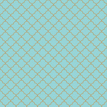 Load image into Gallery viewer, Blue Morrocain Peel & Stick Wallpaper N010026