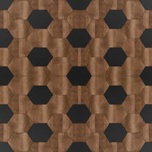 Load image into Gallery viewer, Geometric Wood Peel & Stick Wallpaper N010055