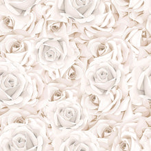 Load image into Gallery viewer, Floral White Roses Peel & Stick Wallpaper N010111