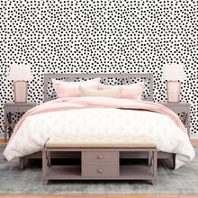 Load image into Gallery viewer, Polka Dots B&W Peel & Stick Wallpaper N010168