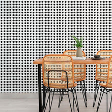 Load image into Gallery viewer, Polka Dots B&W Peel & Stick Wallpaper N010174