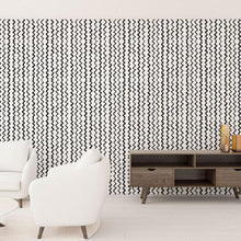 Load image into Gallery viewer, B&W Chevron Peel & Stick Wallpaper N010175