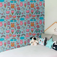 Load image into Gallery viewer, Childlike Stickers Peel & Stick Wallpaper N010176