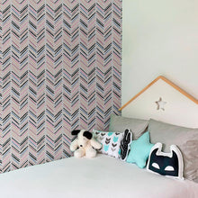 Load image into Gallery viewer, Chevron Lines Peel & Stick Wallpaper N010198