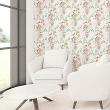 Load image into Gallery viewer, Flower Garden Watercolor Peel & Stick Wallpaper N010201
