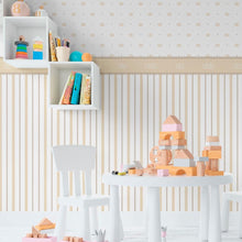 Load image into Gallery viewer, Stripes and Crowns Peel & Stick Wallpaper N011011