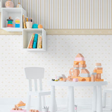 Load image into Gallery viewer, Stripes and Crowns Peel & Stick Wallpaper N011012
