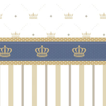 Load image into Gallery viewer, Stripes and Crowns Peel & Stick Wallpaper N011014