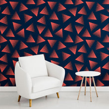 Load image into Gallery viewer, Geometric Triangles Peel & Stick Wallpaper N011106