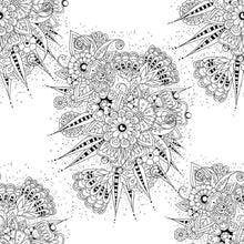 Load image into Gallery viewer, Mandala Floral Peel & Stick Wallpaper N011110