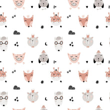 Load image into Gallery viewer, Forest Animals Peel & Stick Wallpaper N011112