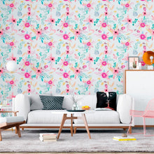 Load image into Gallery viewer, Watercolor Floral Peel & Stick Wallpaper N011141