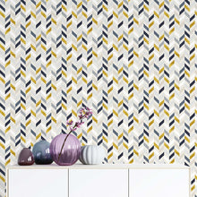 Load image into Gallery viewer, Chevron Peel & Stick Wallpaper N011157