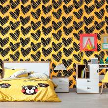Load image into Gallery viewer, Hearts Peel & Stick Wallpaper N012005