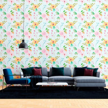 Load image into Gallery viewer, Watercolor Floral Peel & Stick Wallpaper N012049