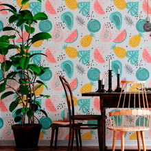 Load image into Gallery viewer, Tropical Fruits Peel & Stick Wallpaper N012051