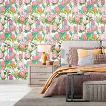 Load image into Gallery viewer, Tropical Flowers Peel & Stick Wallpaper N012056
