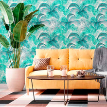 Load image into Gallery viewer, Palm Trees Leaves Peel & Stick Wallpaper N012069