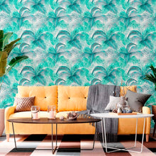 Load image into Gallery viewer, Palm Trees Leaves Peel & Stick Wallpaper N012069