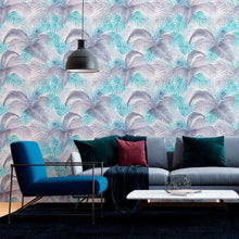 Load image into Gallery viewer, Palm Trees Leaves Peel & Stick Wallpaper N012070