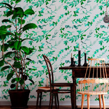 Load image into Gallery viewer, Green Leaves Peel & Stick Wallpaper N012079