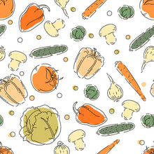 Load image into Gallery viewer, Kitchen Vegetais Peel & Stick Wallpaper N012083