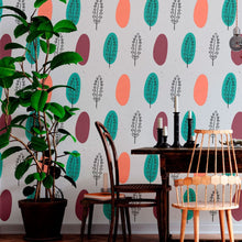 Load image into Gallery viewer, Abstract Leaves Peel & Stick Wallpaper N012088