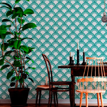 Load image into Gallery viewer, Mermaid Arcs Peel & Stick Wallpaper N012098