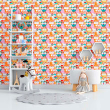 Load image into Gallery viewer, Animais Cartoon Peel & Stick Wallpaper N012102