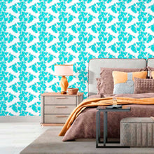 Load image into Gallery viewer, Floral Blue Peel & Stick Wallpaper N012114