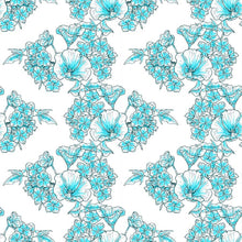 Load image into Gallery viewer, Floral Blue Peel & Stick Wallpaper N012114