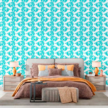 Load image into Gallery viewer, Floral Blue Peel & Stick Wallpaper N012114