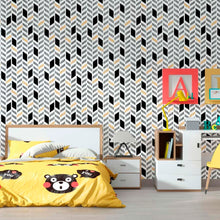Load image into Gallery viewer, Geometric Chevron Peel & Stick Wallpaper N012125