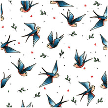 Load image into Gallery viewer, Birds Old School Peel & Stick Wallpaper N012127