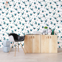 Load image into Gallery viewer, Birds Old School Peel & Stick Wallpaper N012127