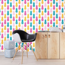 Load image into Gallery viewer, Pineapple Colorful Peel & Stick Wallpaper N012131