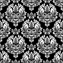 Load image into Gallery viewer, Classic Damask P&B Peel & Stick Wallpaper N012134