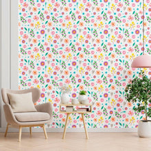 Load image into Gallery viewer, Colorful Floral Peel & Stick Wallpaper N012145