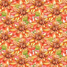 Load image into Gallery viewer, Floral Dahlias Peel & Stick Wallpaper N012147