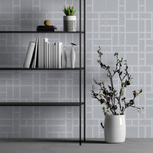 Load image into Gallery viewer, Grey Brick Wall Peel & Stick Wallpaper N013001