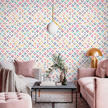 Load image into Gallery viewer, Abstract Geometric Shapes Floral Peel & Stick Wallpaper N013005