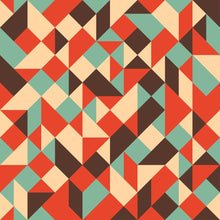 Load image into Gallery viewer, Abstract Geometric Shapes Colorful Peel & Stick Wallpaper N013009