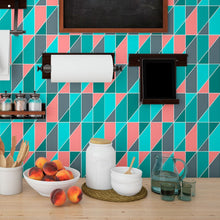 Load image into Gallery viewer, Geometric Retro Peel & Stick Wallpaper N013010