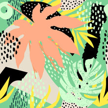 Load image into Gallery viewer, Abstract Tropical Peel & Stick Wallpaper N013018