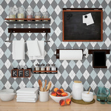 Load image into Gallery viewer, Geometric Argyle Sweater Peel & Stick Wallpaper N013023