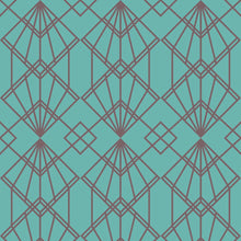 Load image into Gallery viewer, Geometric Art Deco Peel & Stick Wallpaper N013025